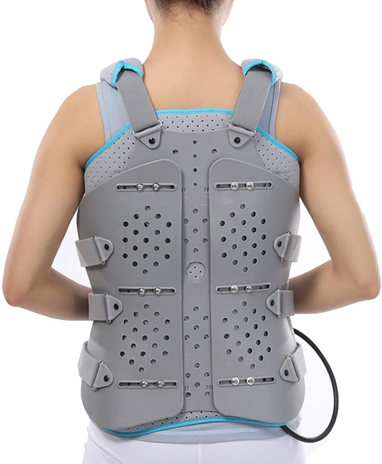 SJHY Posture Corrector Thoracic Back Brace Spinal Lumbar Fracture for Hyperextension Orthotics Spine Fixation Lumbar Thoracolumbar Brace Back Posture (Size : Single airbag)