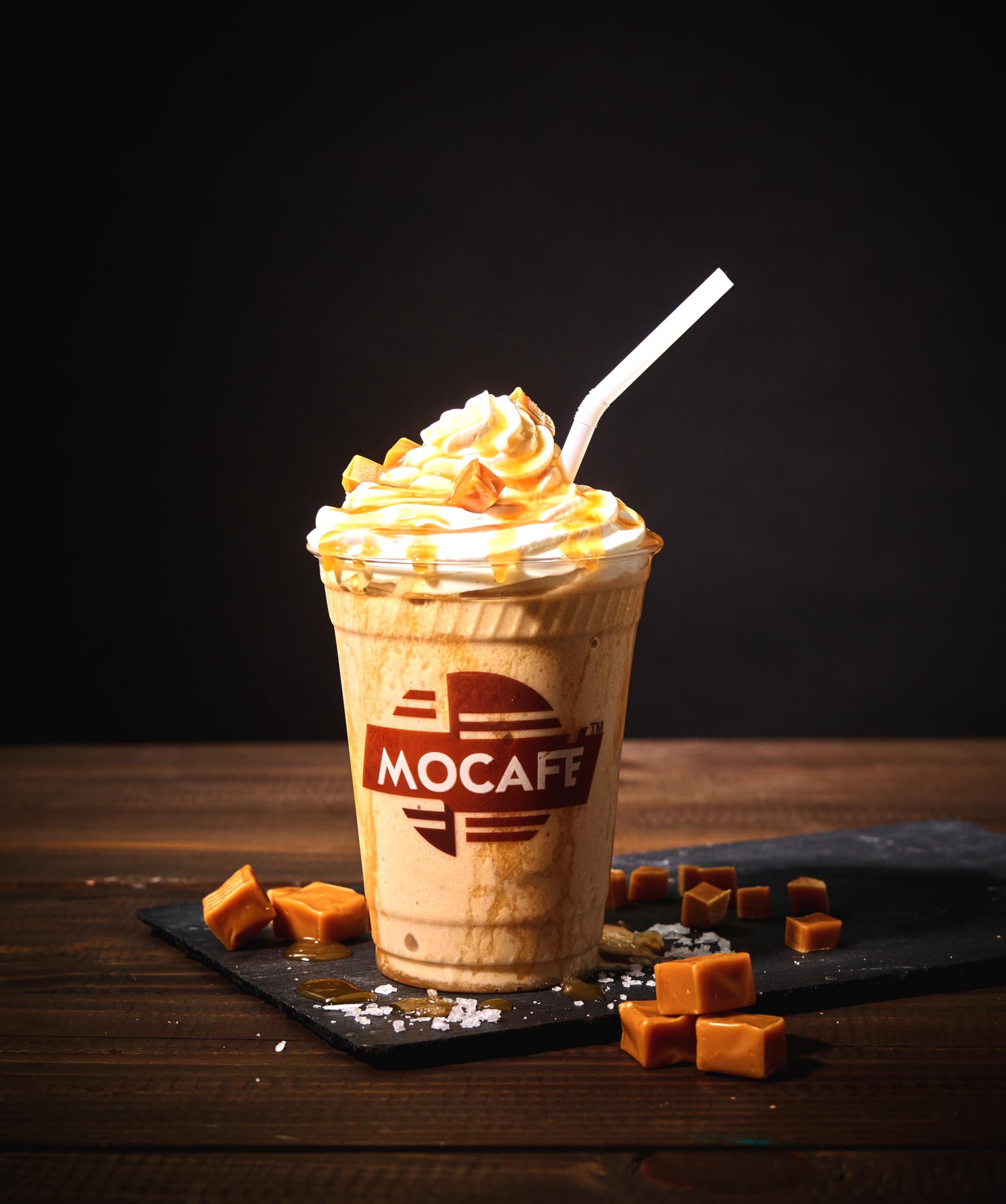 MOCAF NEW MOCAFE Salted Caramel Frappe Mix, Premium Colombian Coffee Base, Create Crave-Worthy Specialty Drinks, 3 lbs. bag