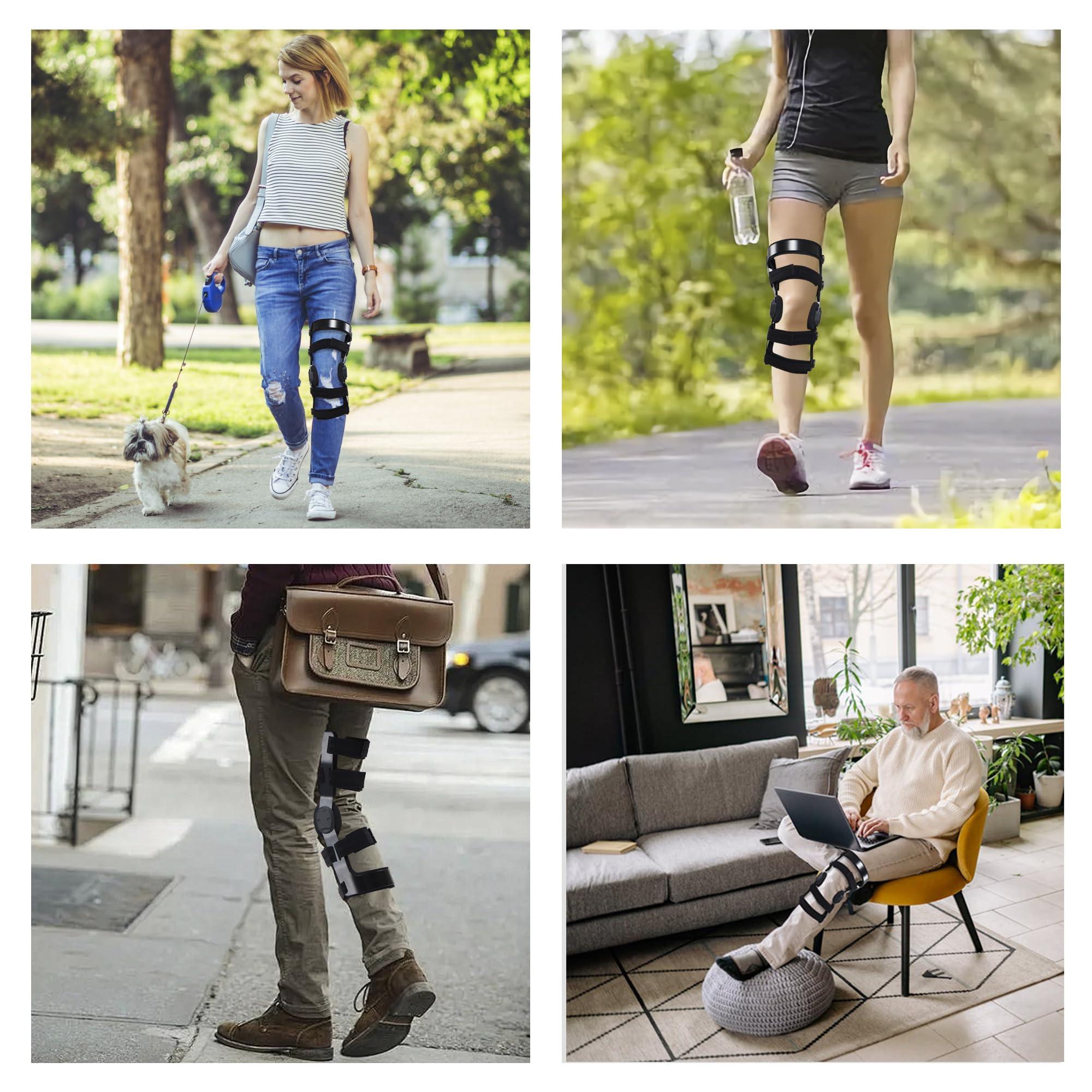 X-shuan OA Unloader Knee Brace for Osteoarthritis - Adjustable Knee Support for Pain Relief and Recovery, Bone on Bone Knee Joint Pain, Cartilage Defect Repair, Knee Stabilizer for Men and Women (R/M)