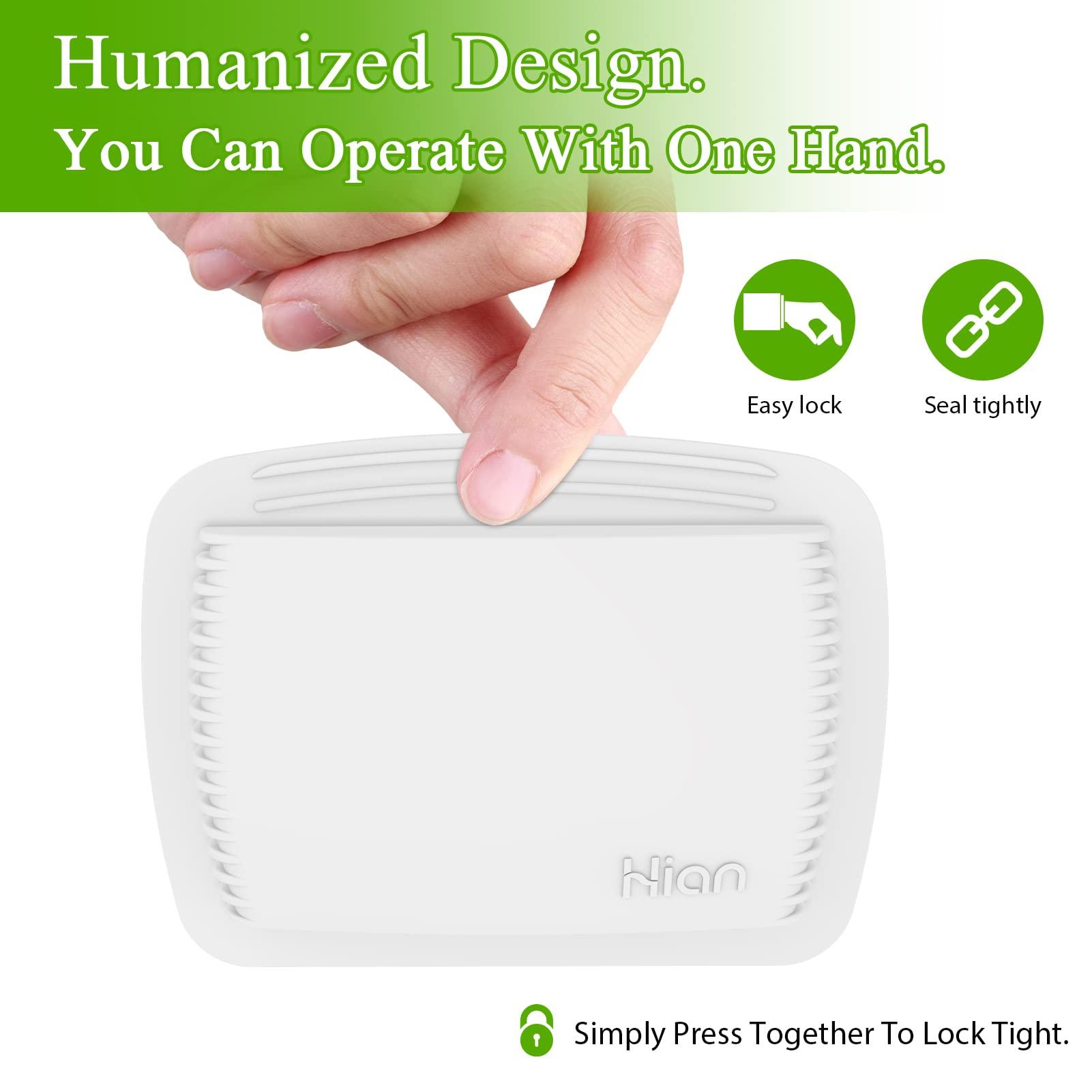 Hion 4 Pieces Pill Organizer Reusable Pocket Pill Case Portable Open Pill Pouch Silicone Small Pill Box Pill Container Pill Holder Pill Bags Organizing Medication, Vitamins, and Tablets for Travel (White)