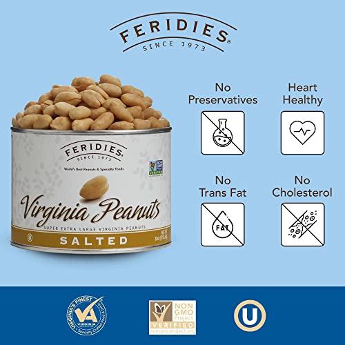 FERIDIES FERIDIES Super Extra Large Salted Virginia Peanuts - 18oz Can