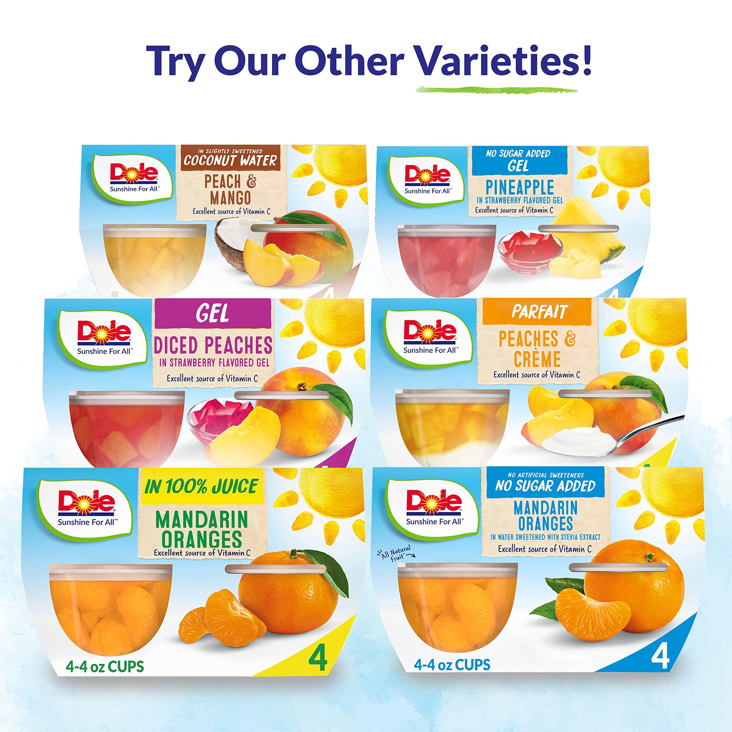 Dole Dole Fruit Bowls Pineapple Tidbits in 100% Juice Snacks, 4oz 24 Total Cups, Gluten & Dairy Free, Bulk Lunch Snacks for Kids & Adults