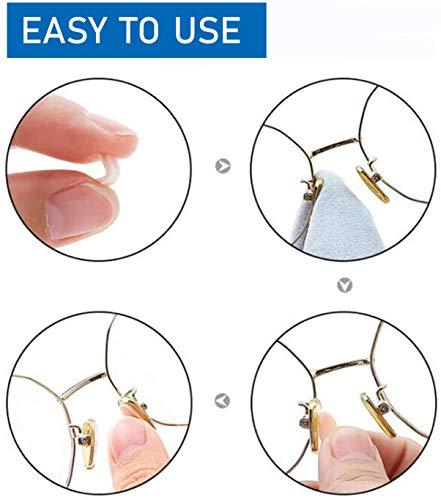 SAIGO Nose Pads Soft Foam Adhesive Anti-Slip Silicone Eyeglass Nose Pads Stick On for Glasses Eyeglasses Sunglasses 12 Pairs, 1.0mm, Skin Color