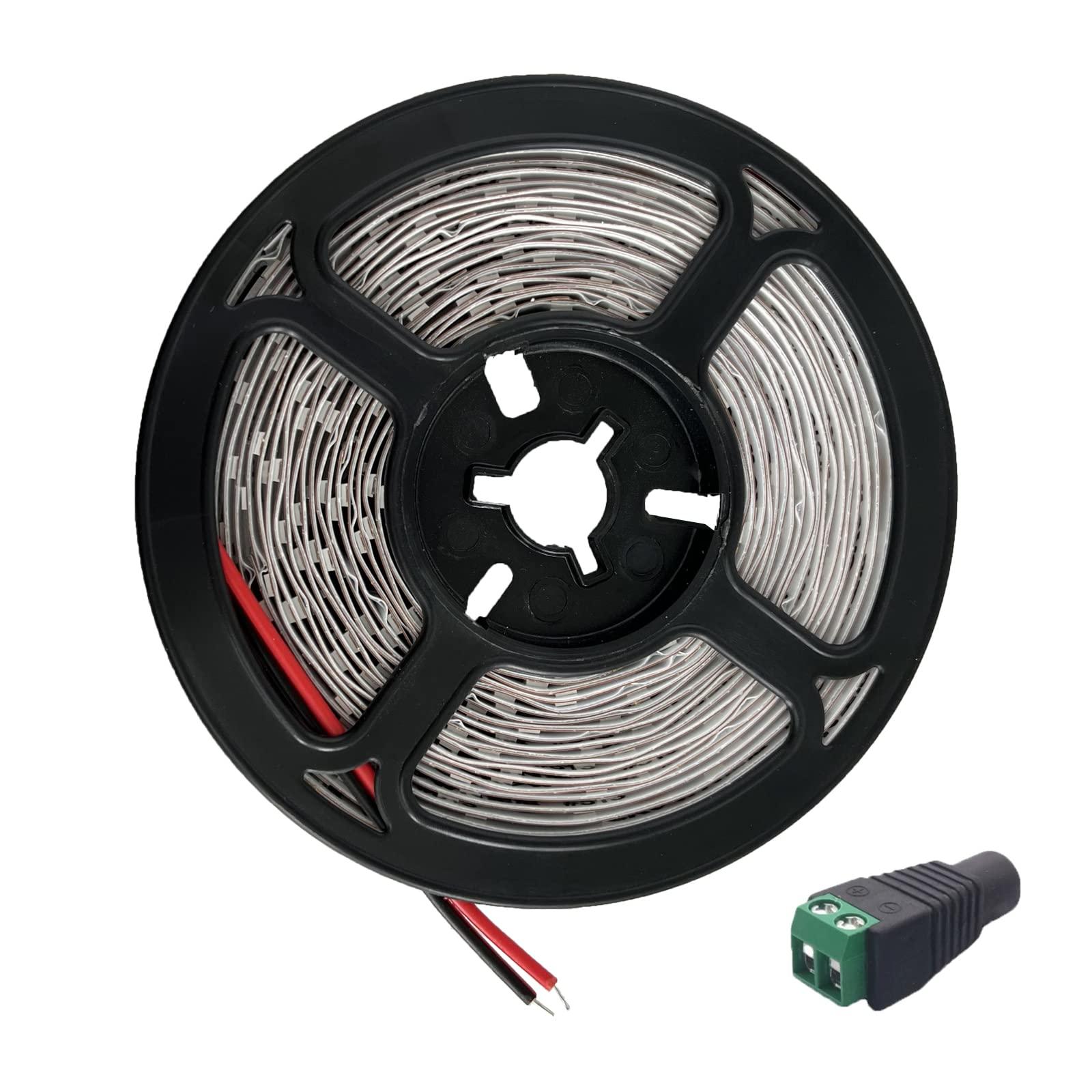 ANSUNTRON ANSUNTRON Near Infrared Light 850nm, 12V Flexible IR LED Strip Light 2835-300LEDs for NIR Red Light Therapy Lamps, 16.4FT-Non Waterproof