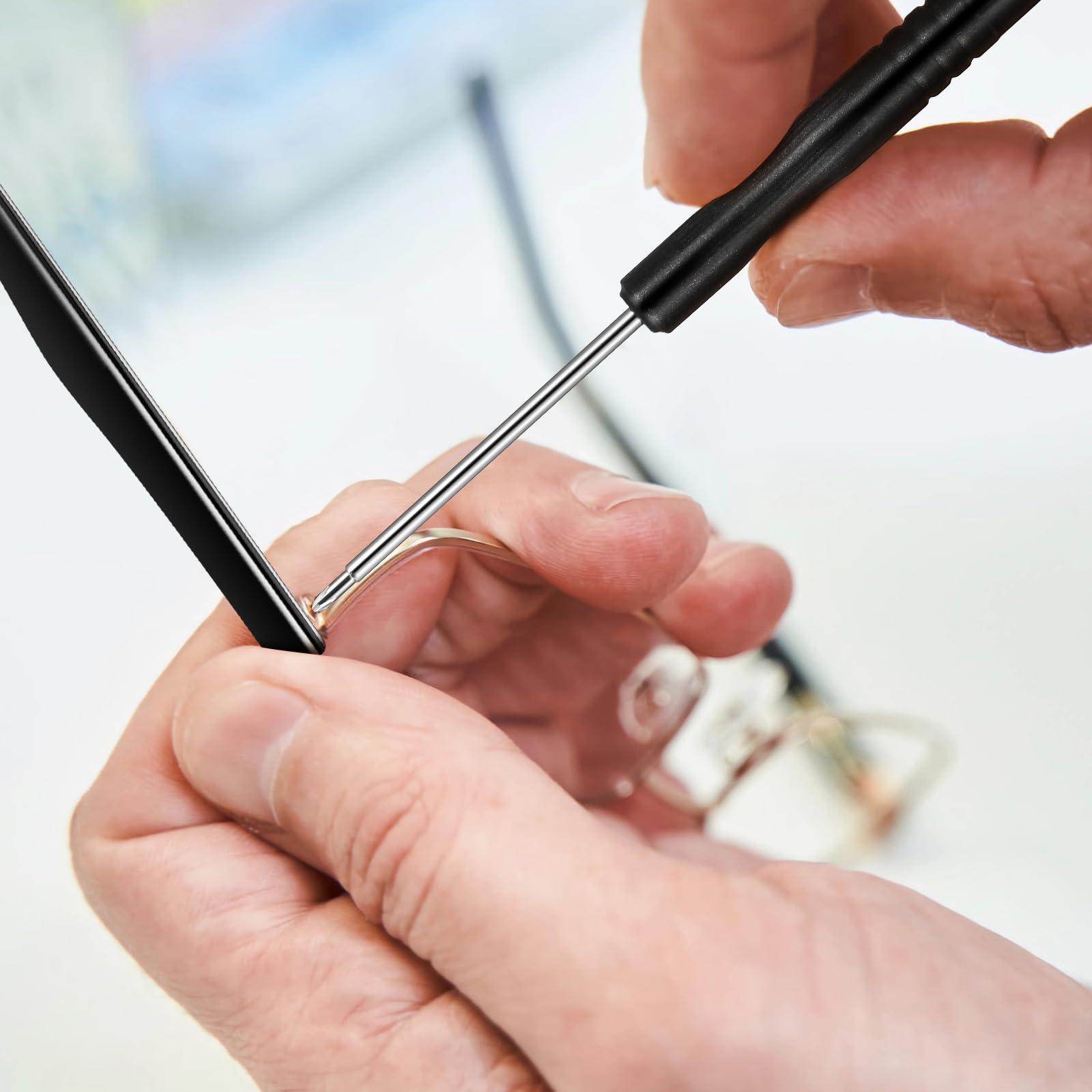 Healeved Healeved 1 Pair Eyeglass Temple Replacement Metal Glasses Replacement Temple Glasses Arm Replacement Eyeglasses Arms Legs Replacement Glasses Repair Kit