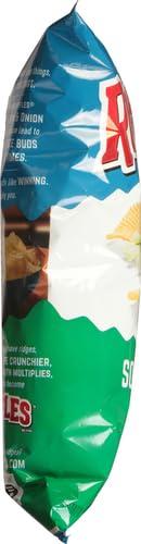 Ruffles Ruffles Potato Chips, Sour Cream & Onion, 8oz Bag