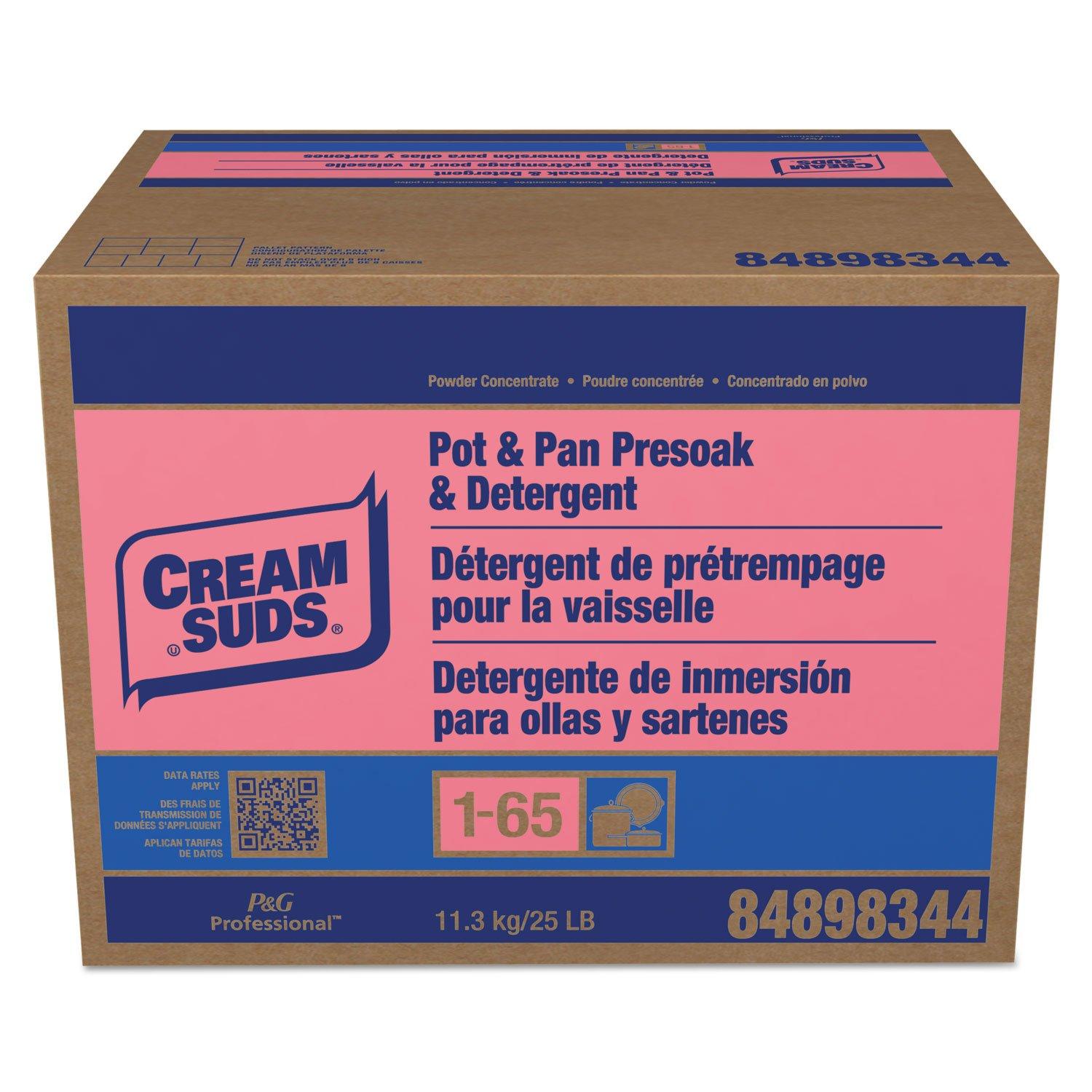 Cream Suds Cream Suds 02120 Manual Pot & Pan Detergent w/o Phosphate Baby Powder Scent Powder 25 lb. Box