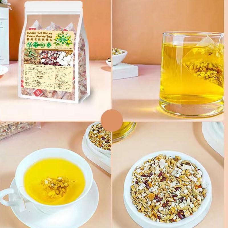 SIFANGDA SIFANGDA Radix Fici Hirtae Poria Cocos Tea 8.8oz(250g,5gx50P) Natural Chinese Herbal Tea