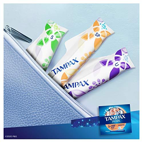 Tampax Tampax Pearl Plastic Tampons, Super Plus Absorbency, Unscented, 36 Count - Pack of 2 (72 Total Count)