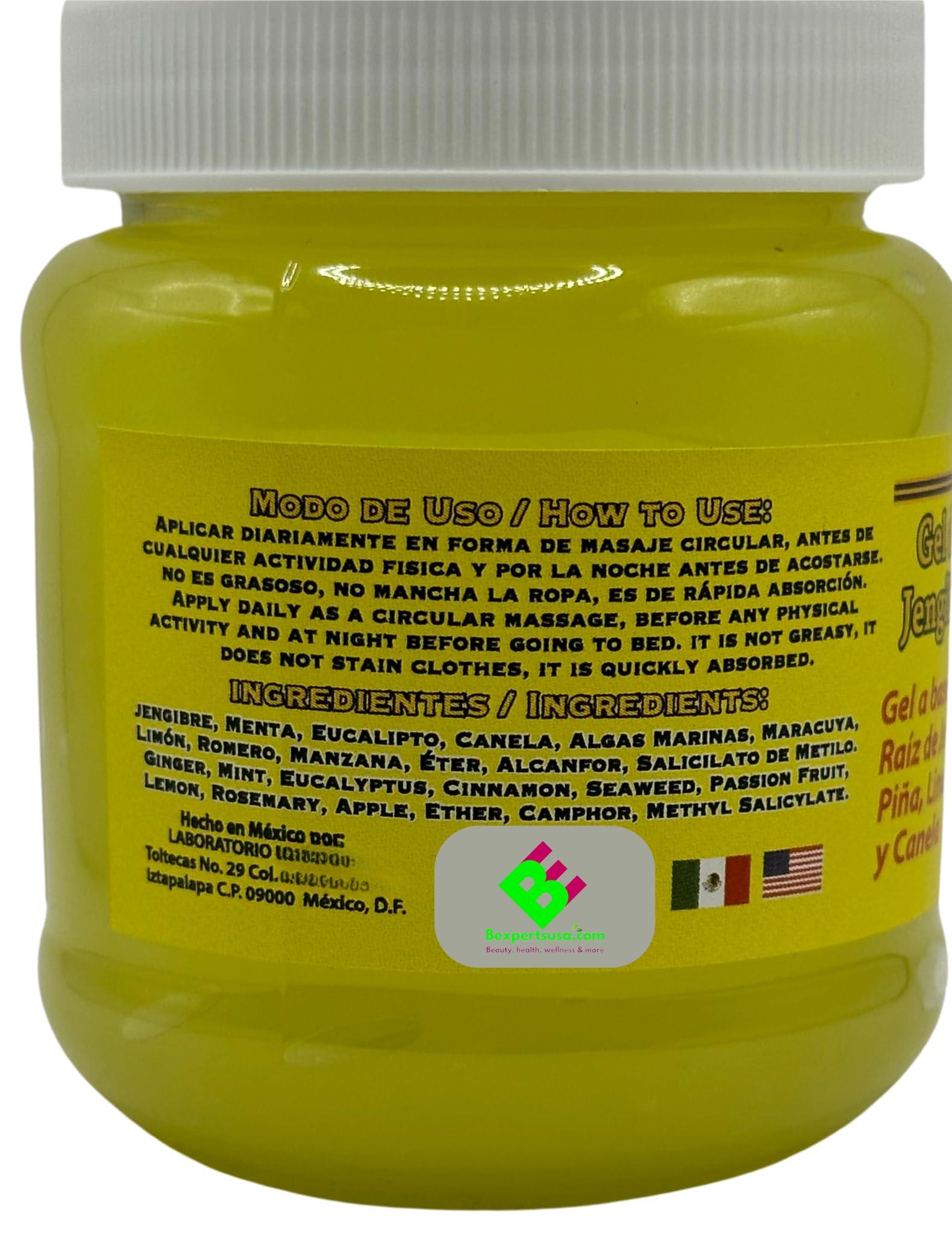 B-Experts B-Experts Gel de Jengibre + Bamitol Jengibre Reduce la Inflamacin Reductor Quemagrasas 250g/Ginger Gel + Bamitol Ginger Reduces Inflammation Fat Burning Reducer 250g (3)