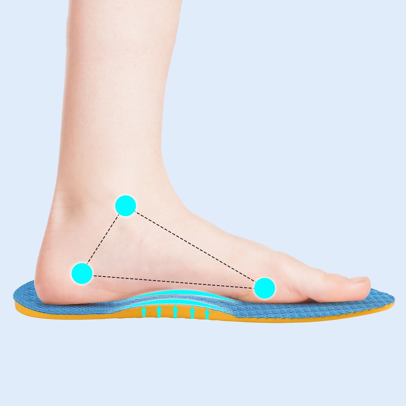 Besnoht Supination Insoles,Arch Support Inserts,Plantar Fasciitis Orthotic Insoles for Rectify Flat Feet,O/XO Type Legs,Bow Legs,Arch Feet Pain,Heel Pain (Color : Supination, Size : 41-42)