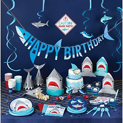 Creative Converting Shark Party Paper Plates, 8 ct