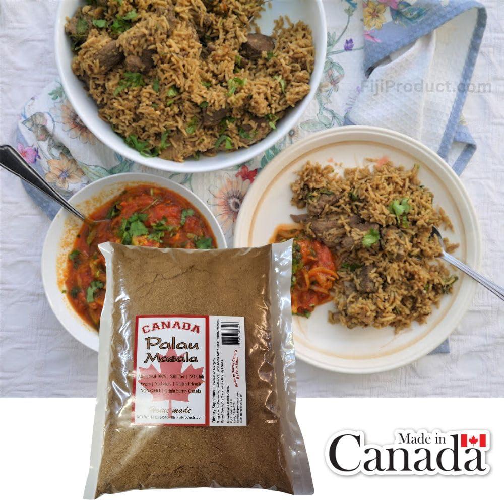 FIJIAN MADE FIJI Style - PALAU Masala Authentic Spices Full in Flavor (2 x 1 LB BAG EA) Imported from Canada