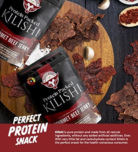 The Zango Company Ltd Kilishi. Spicy - Hot - Original Premium Gourmet Beef Jerky. High Protein. Less fats & Carbs. Paleo and Keto Friendly 1.5Oz