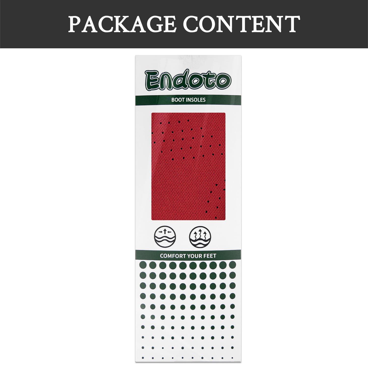 Endoto Endoto Replacement Insoles for Thorogood Boot Shoes, Footwear Inserts for Men & Women Shock Attenuation & Anti Fatigue(Size: US XS / M4-M5.5 / W6-W7.5)