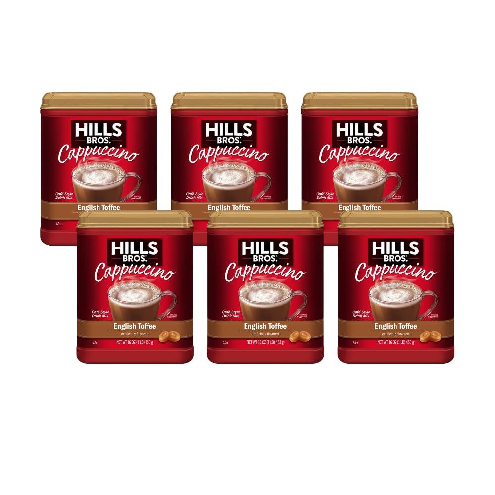 Hills Bros Hills Bros. Flavor Coffee (16 Ounce (Pack of 6), English Toffee)