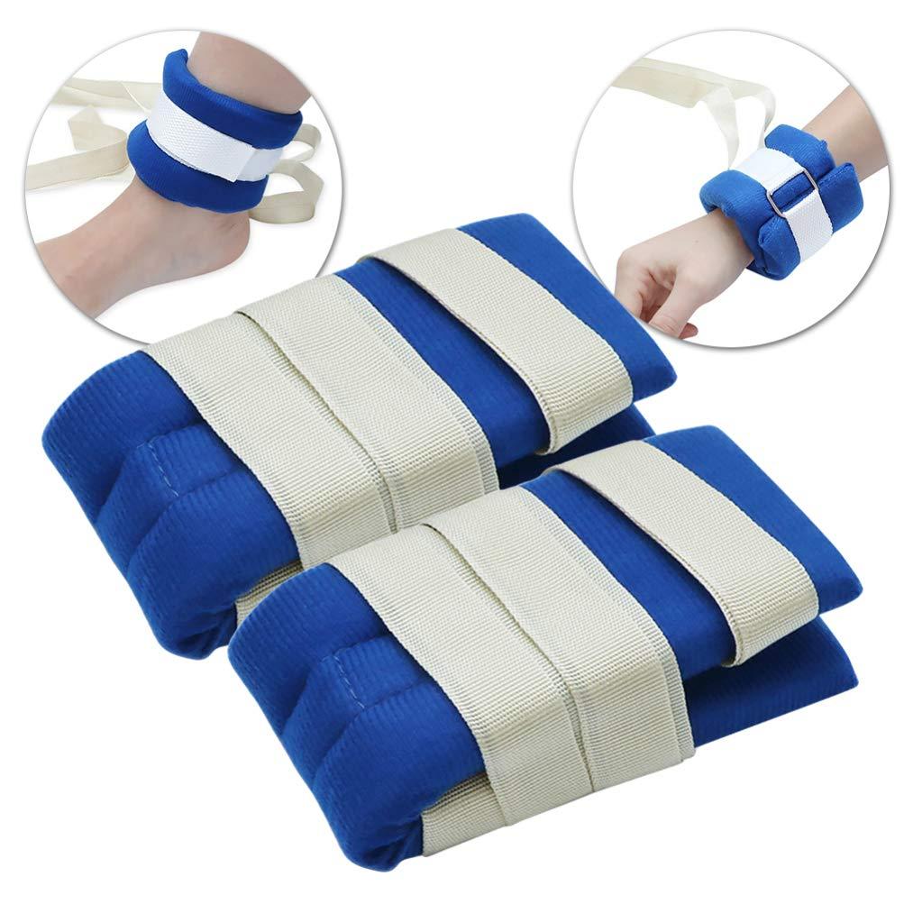 Milisten 1 Pair Hospital Patient Medical Bed Holders Universal Constraints Control Quick Release for Hands or Feet Hospital Clinic