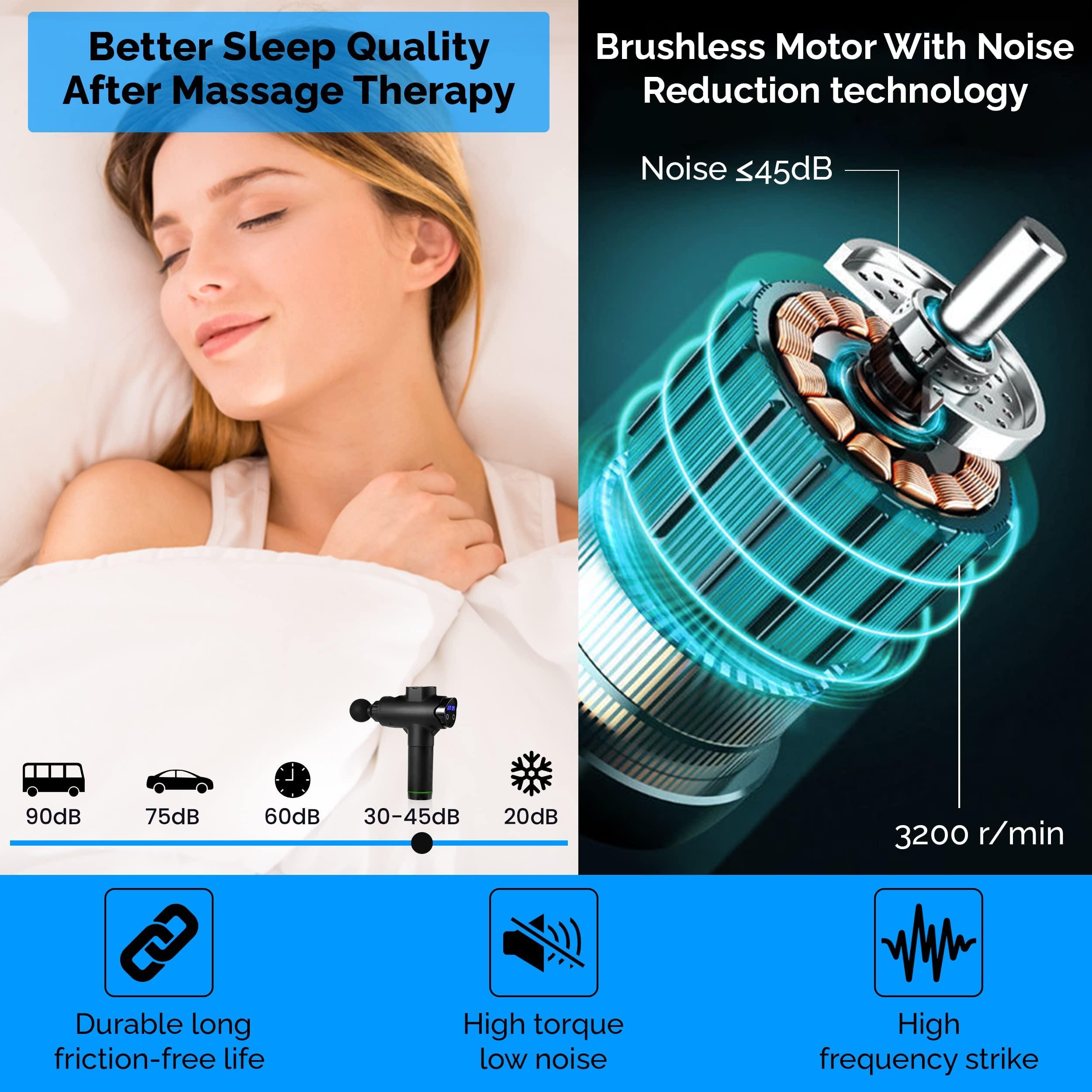 Generic Generic Massage Gun, Massager, Back Gun Deep Tissue, Muscle Percussion Tissue Hand Held Massager Special for Muscle, Neck, Shoulder, Pain Relief