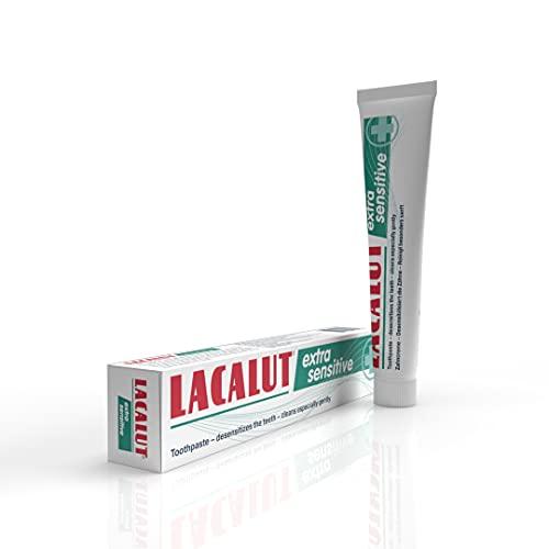 Lacalut LACALUT Extra Sensitive Toothpaste, Repair & Protect Sensitive Teeth - Cavity Prevention & Stain Removal 2.5 Ounces