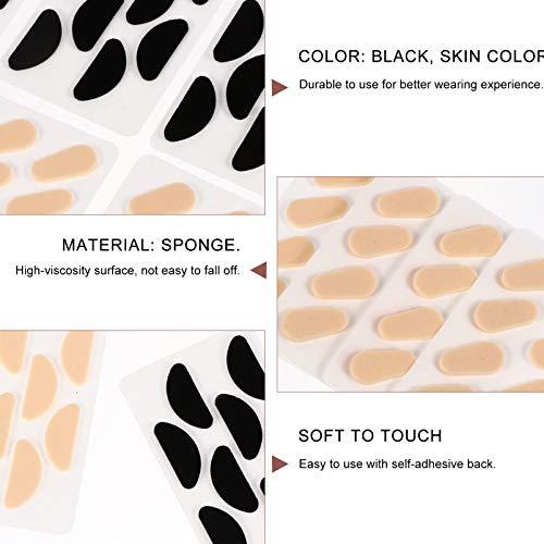 Healifty 20 Sheets Non-Slip Eye and Nose Stickers Glasses Supplies Practical Nose Pad Nose Patch Nasal Stick Anti-Skid Nose Pad Glasses Accessory Eyeglasses Nose Pad Non-Slipping Nose Pads