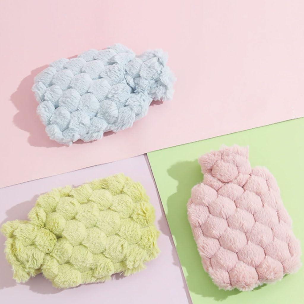 PEKJI Winter hot Water Bottle for Bed Hand Warmer Bag Portable Plush hot Water Bag Water-Filled Warm Water Bottle with Cover