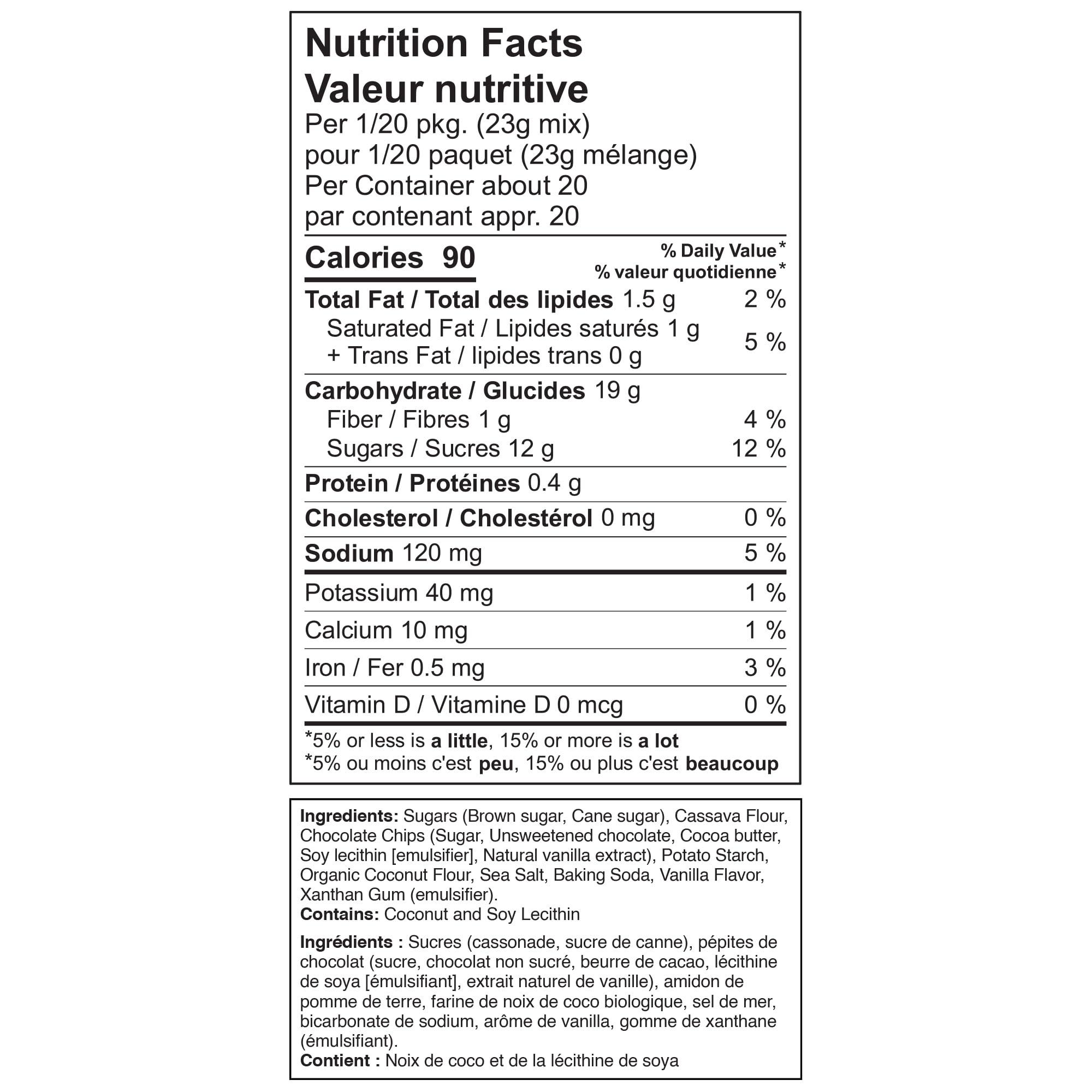 XO Baking Co. XO Baking Co. Gluten Free Chocolate Chip Gourmet Cookie Mix; Non-GMO; Kosher; Rice Free; Dairy Free; Peanut Free; No Preservatives; No Artificial Flavors or Colors, 16oz (Pack of 6)