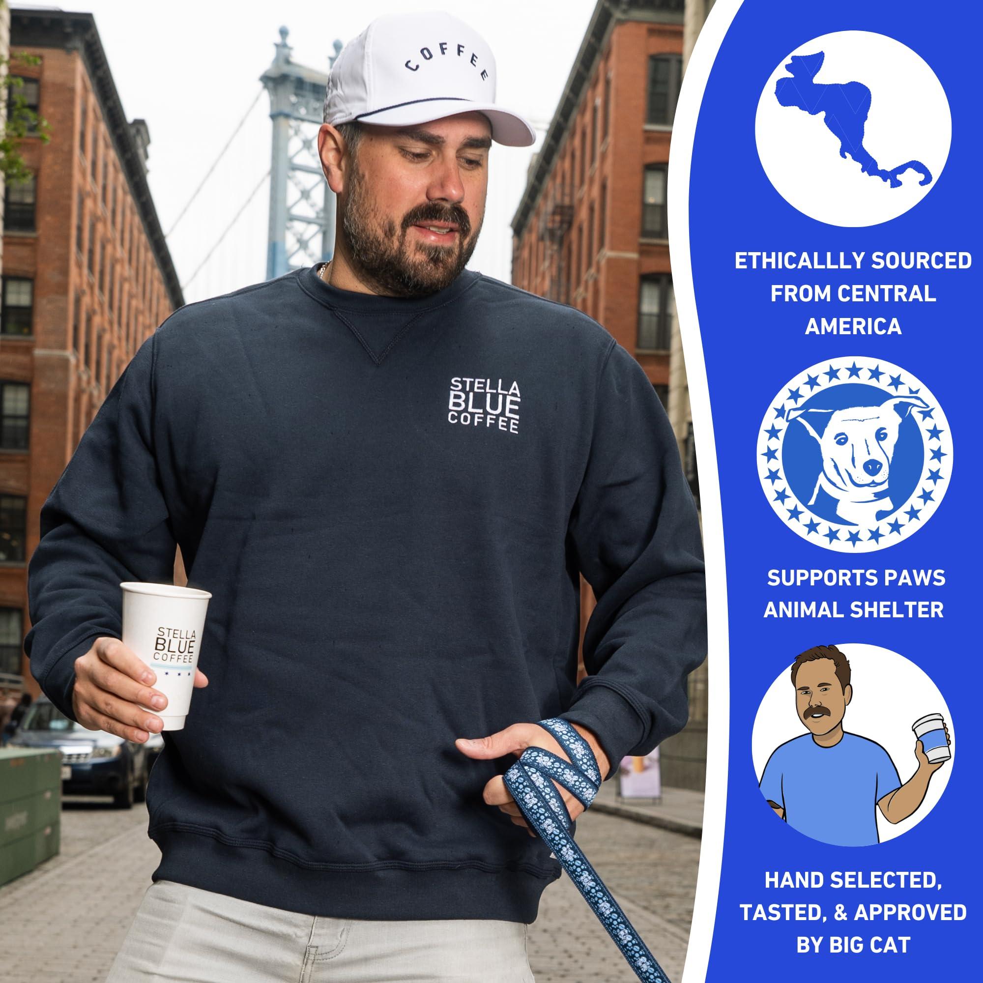 Stella Blue STELLA BLUE Fresh K Cup Coffee Pods | Electric Avenue Blend | 100% Arabica DARK Roast | Ethically & Sustainably Sourced from Central America | Helps Support PAWS Chicago | 12 Single Serve Pods