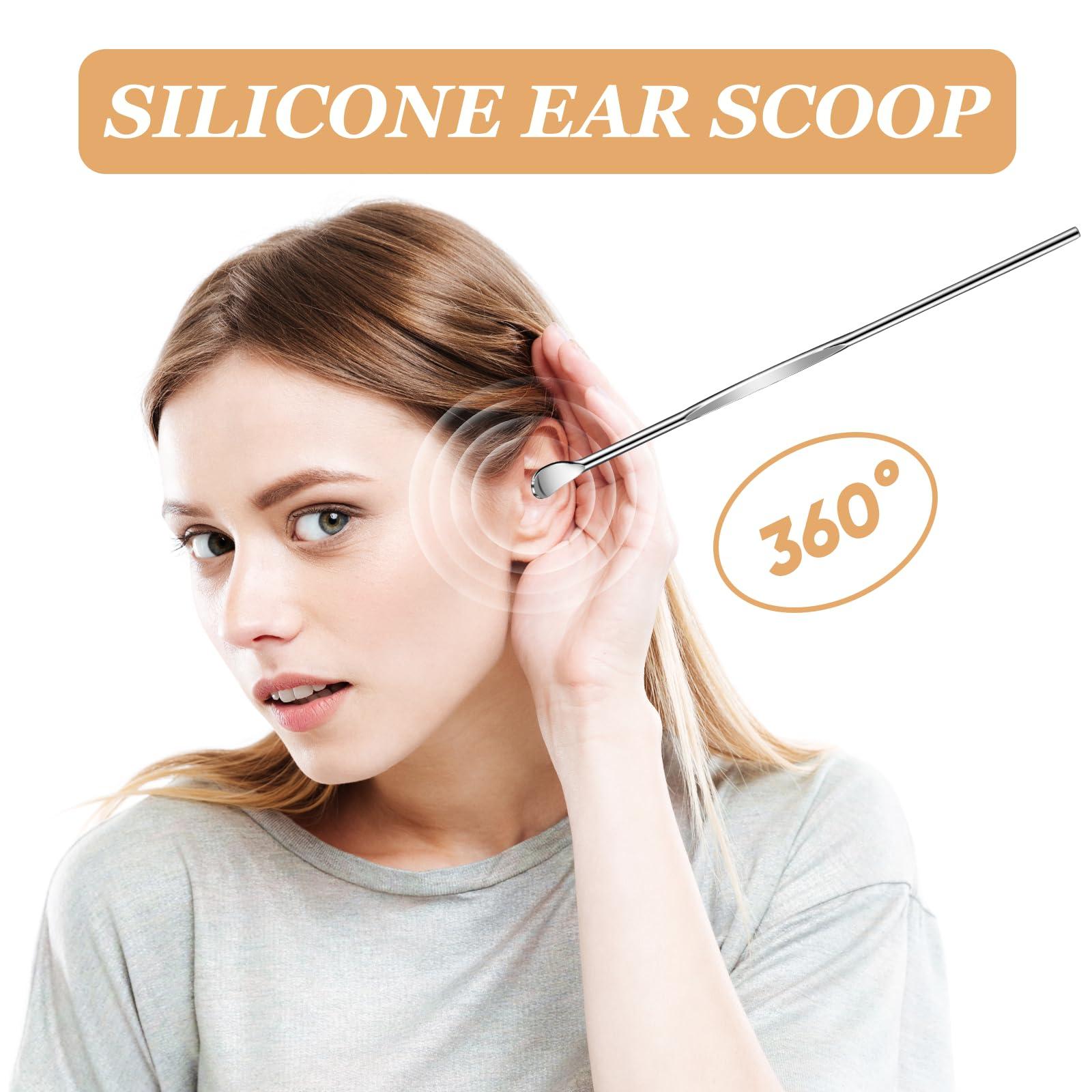 Trinkrittey 10 Pcs Metal Ear Cleaner Stainless Steel Ear Pick Portable Metal Earwax Curette Ear Cleaner Tool for Adult