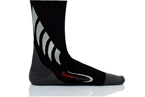 SureSport SureSport Knee-High Compression Socks (Large, Black)
