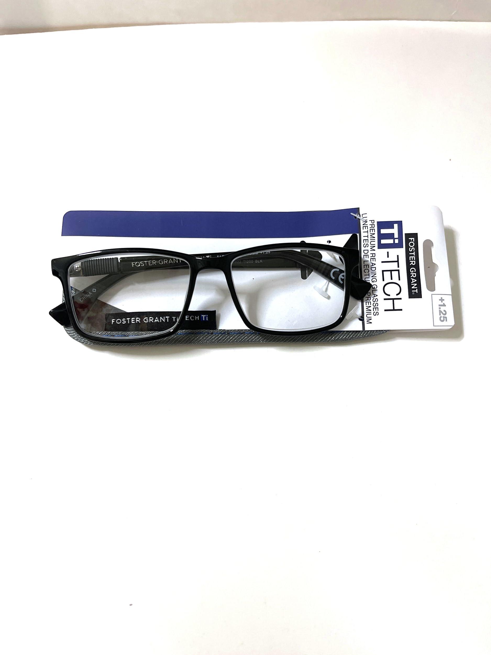Foster Grant Foster Grant Ti-tech reading glasses, TI 200 black +1.25