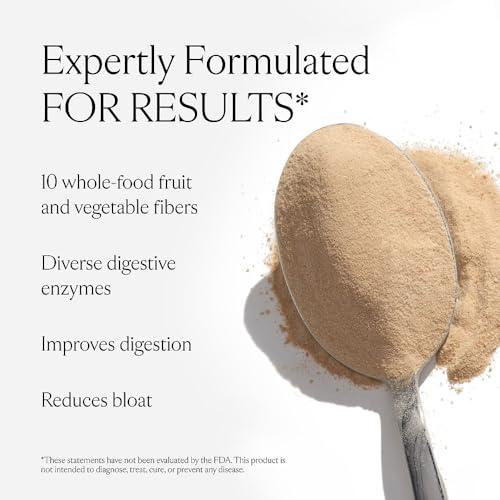 SAKARA SAKARA Fiber Super Powder - Pineapple Flavor Prebiotic Fiber Powder, High Fiber & Digestive Enzymes Organic Fiber Supplement Powder, Daily Fiber Drink, Acacia Fiber Powder