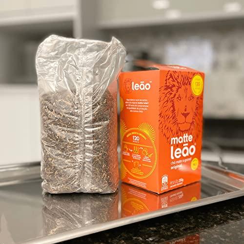 LEAO Matte Leão Tea 8.8oz | Chá Mate Natural 250g (Pack of 01)