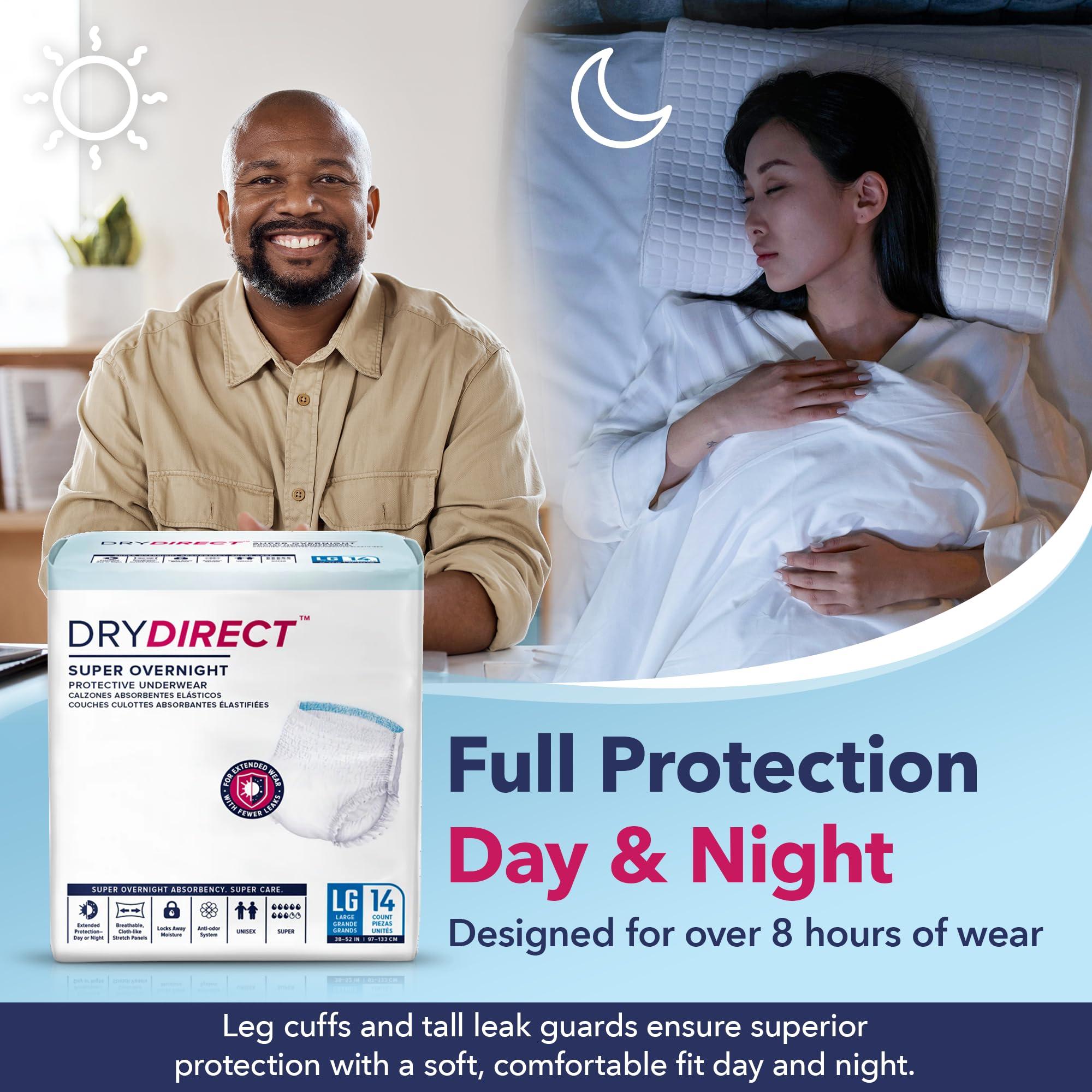 DRY DIRECT Dry Direct Super Overnight Underwear (XLarge - Pack of 14) by Parentgiving
