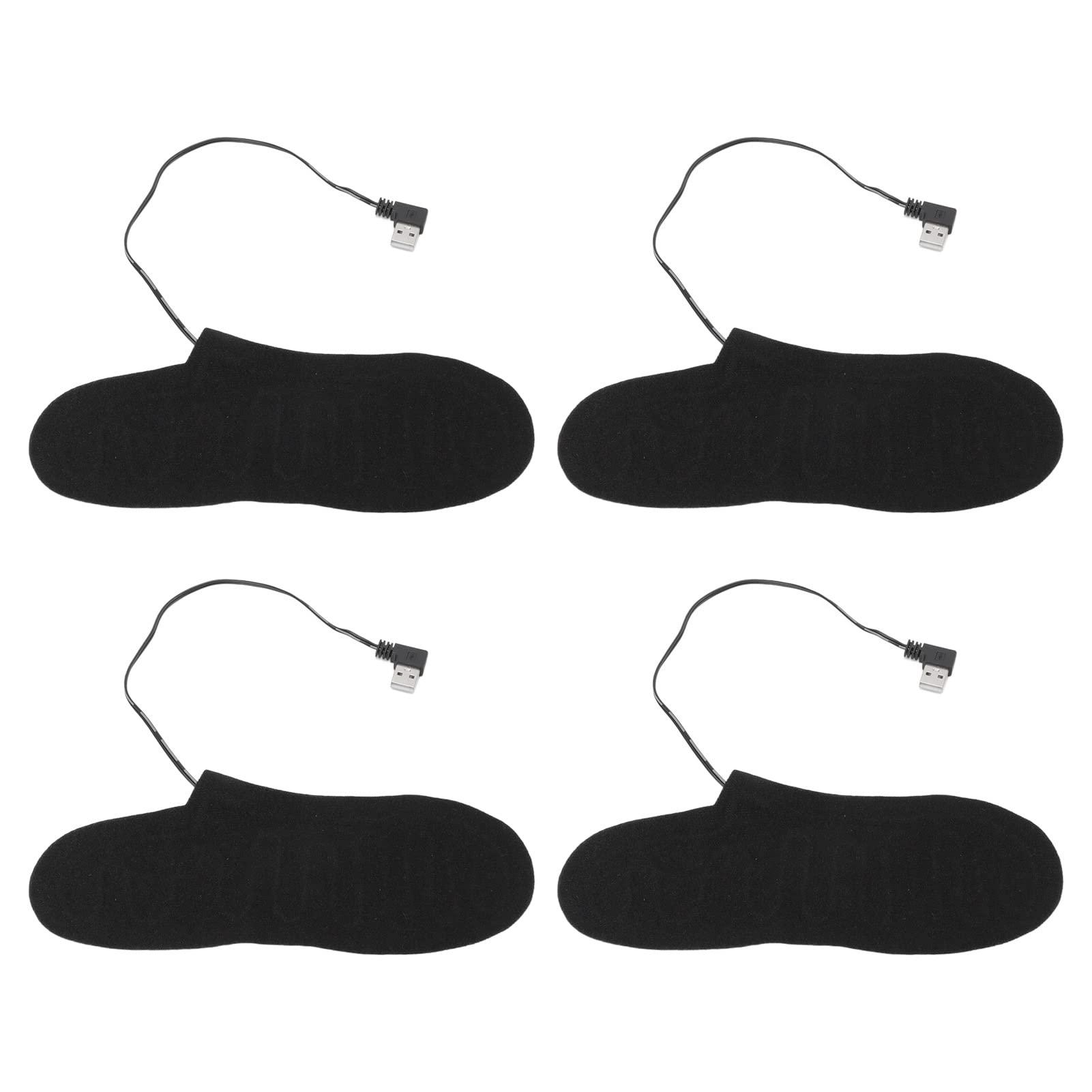 Walfront Electric Heated Insoles Foot Heated Insoles, Electric Heated Insoles Warmers for Men and Women Rechargeable, Heating Shoe Inserts, High Temperature