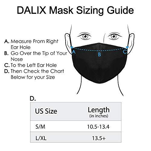 DALIX DALIX Cloth Face Mask Reusable Washable Made in USA - Variety L-XL (3 Pack)