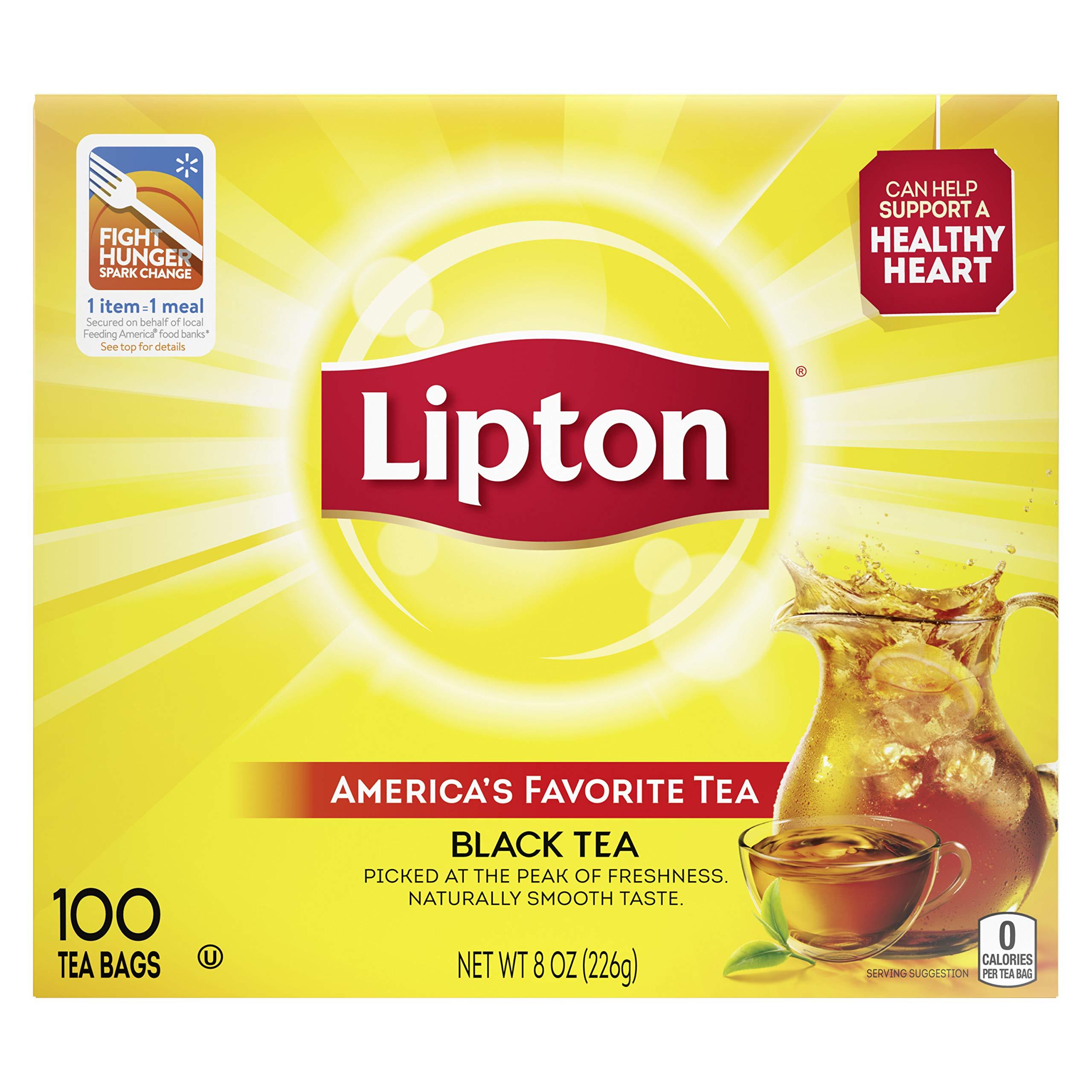 Lipton Lipton Black Tea Bags, 100% Natural Tea, 100 ct