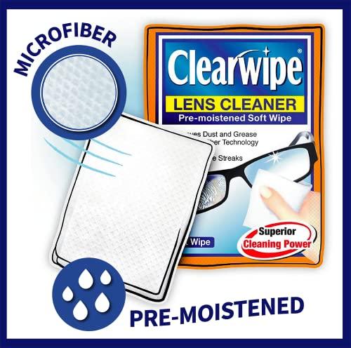 Clearwipe ClearWipe Microfiber Wipes, White, 40 Count