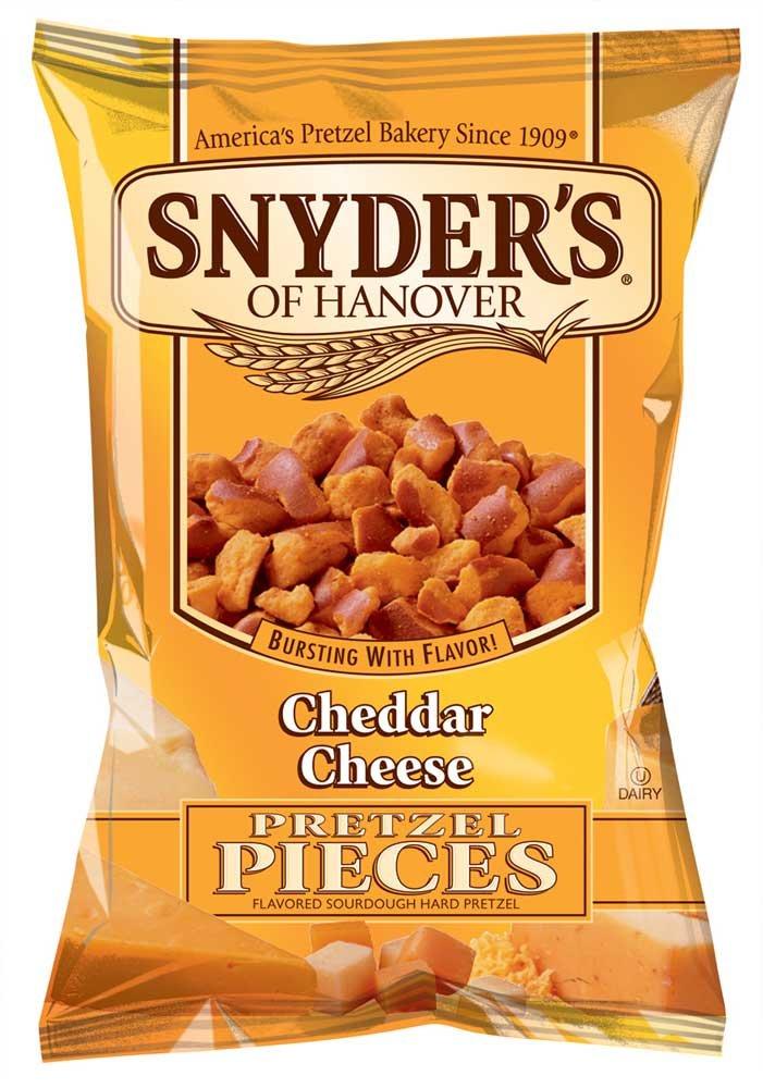 Snyder's of Hanover Snyders of Hanover Cheddar Cheese Pretzel Pieces, 8 Ounce -- 6 per case.