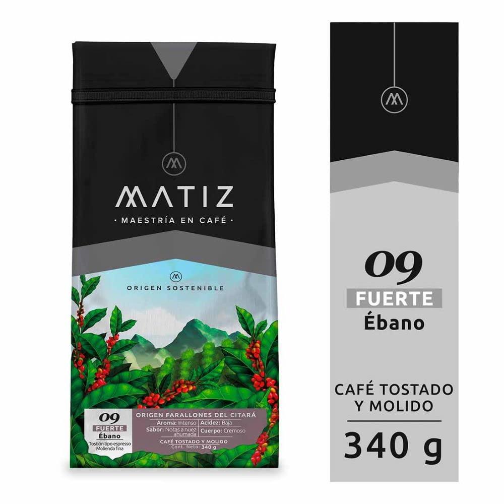 RUUFE Matiz Colombian Strong Coffee (2 Pack) Strong & Intense roasted and ground coffee Matiz Cafe Colombiano Molido y Tostado Intenso y fuerte Colombian Coffee Matiz Escarlata Matiz Ebano