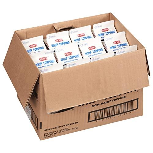 Rich\'s Rich\'s Non-Dairy Liquid Whip Topping, Thaw, Pour, and Whip for a Sweet Dessert Filling and Topping, 2lb Cartons, 12 per case