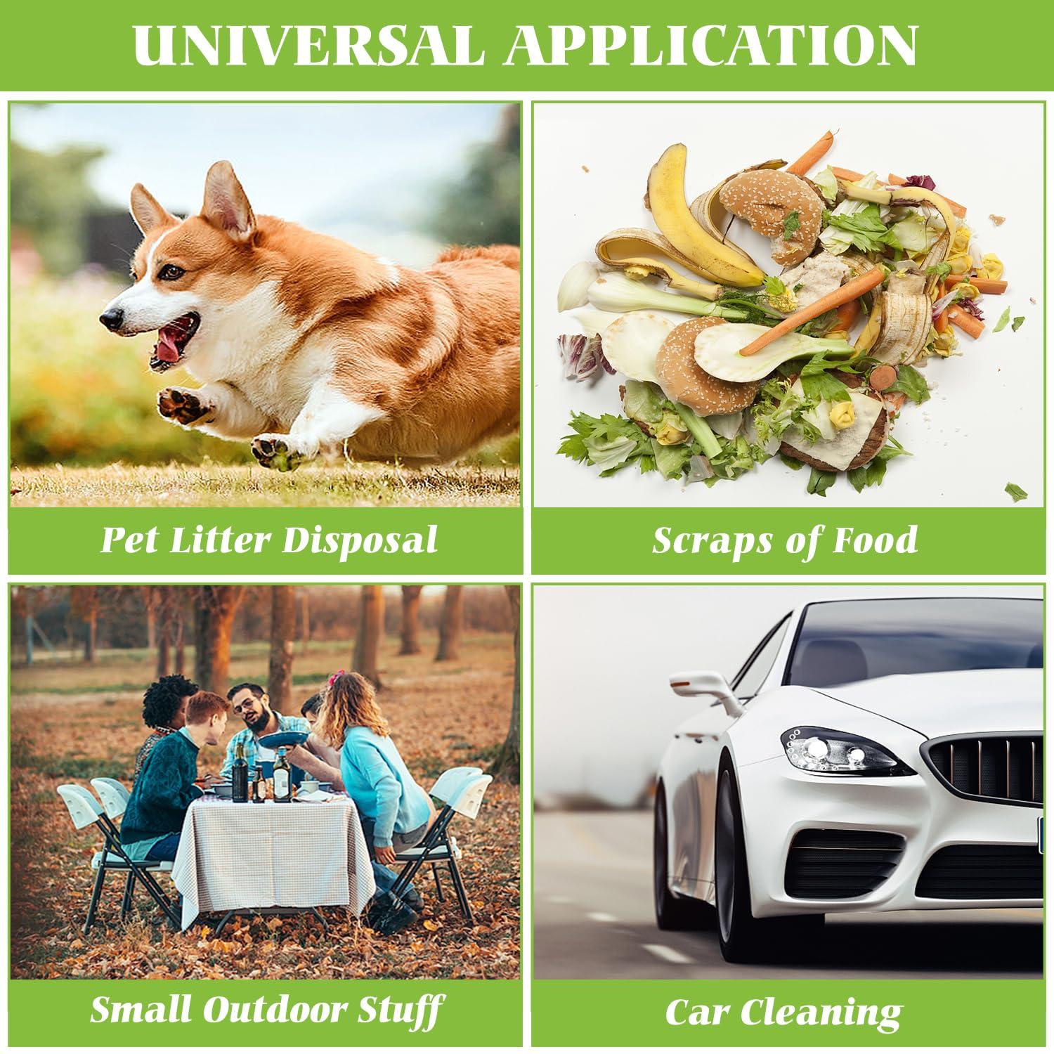 Teivio Teivio 3 Gallon 80 Counts Strong Trash Bags Garbage Bags, Bathroom Trash Can Bin Liners, Plastic Bags for home office kitchen, White