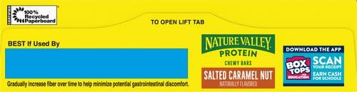 Nature Valley Nature Valley Chewy Protein Granola Bars, Salted Caramel Nut, 5 Bars, 7.1 OZ