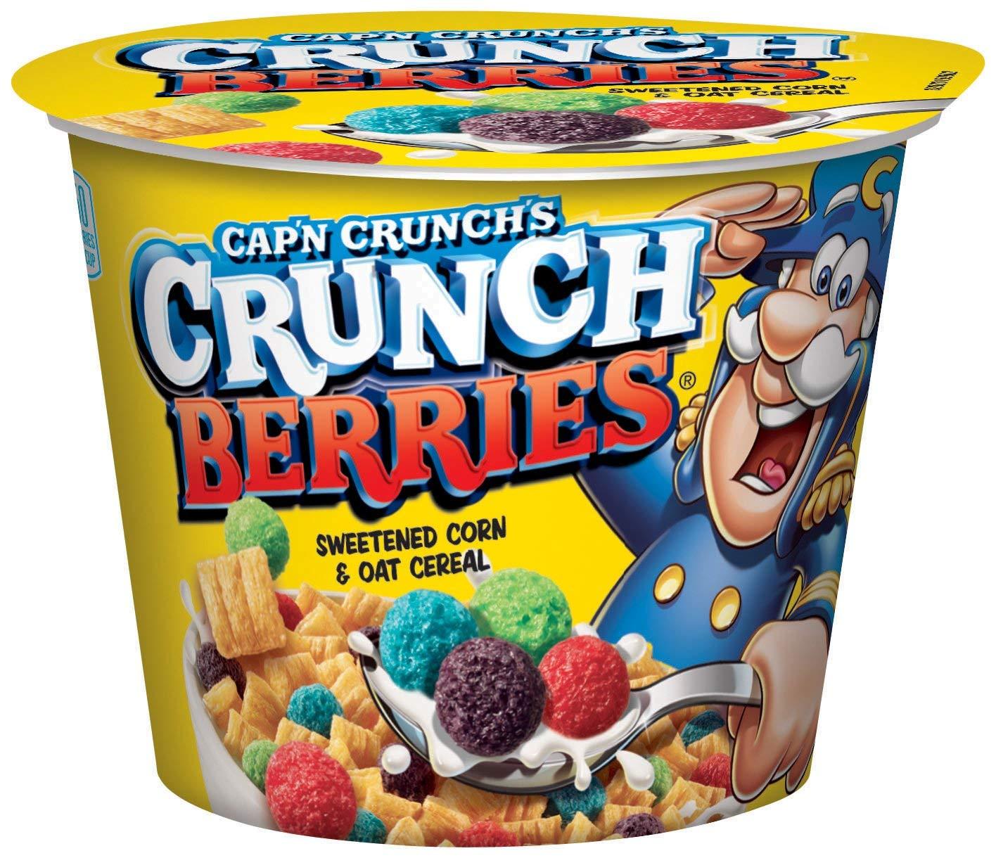 Cap'n Crunch Cap\'n Crunch Breakfast Cereal, Crunchberries, 1.3 Ounce (Pack of 12)