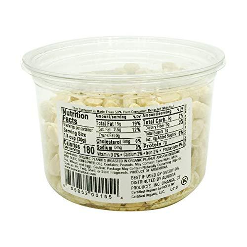 Aurora Natural Aurora Products Organic Peanuts, Roasted & Unsalted, 10 oz