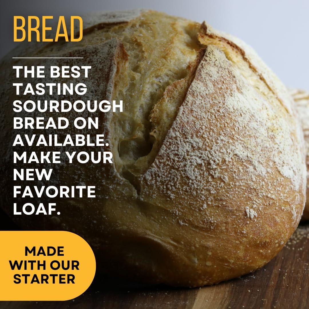 So Blessed Better Bread Premium Heirloom Sourdough Starter Culture So Blessed Heirloom Style Freeze Dried Starter Culture for Baking Sourdough Bread | Perfect for Pancakes, Biscuits, Pretzels, & More | Non-GMO Prebiotic Artisan Bread | Made with Organic Ingredi