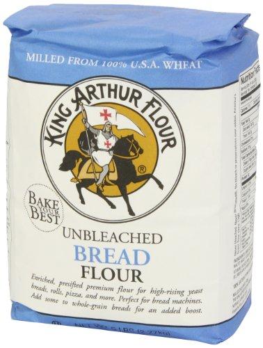 King Arthur King Arthur F King Arthur Flour Unbleached Bread Flour, 5 Pound (Packaging May Vary),, 5 Pound ()