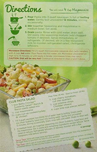 Suddenly Salad Betty Crocker, Suddenly Salad, Pasta Ranch & Bacon, 7.5oz Box (Pack of 4)