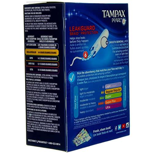 Tampax Tampons with Plastic Applicators Unscented Regular
