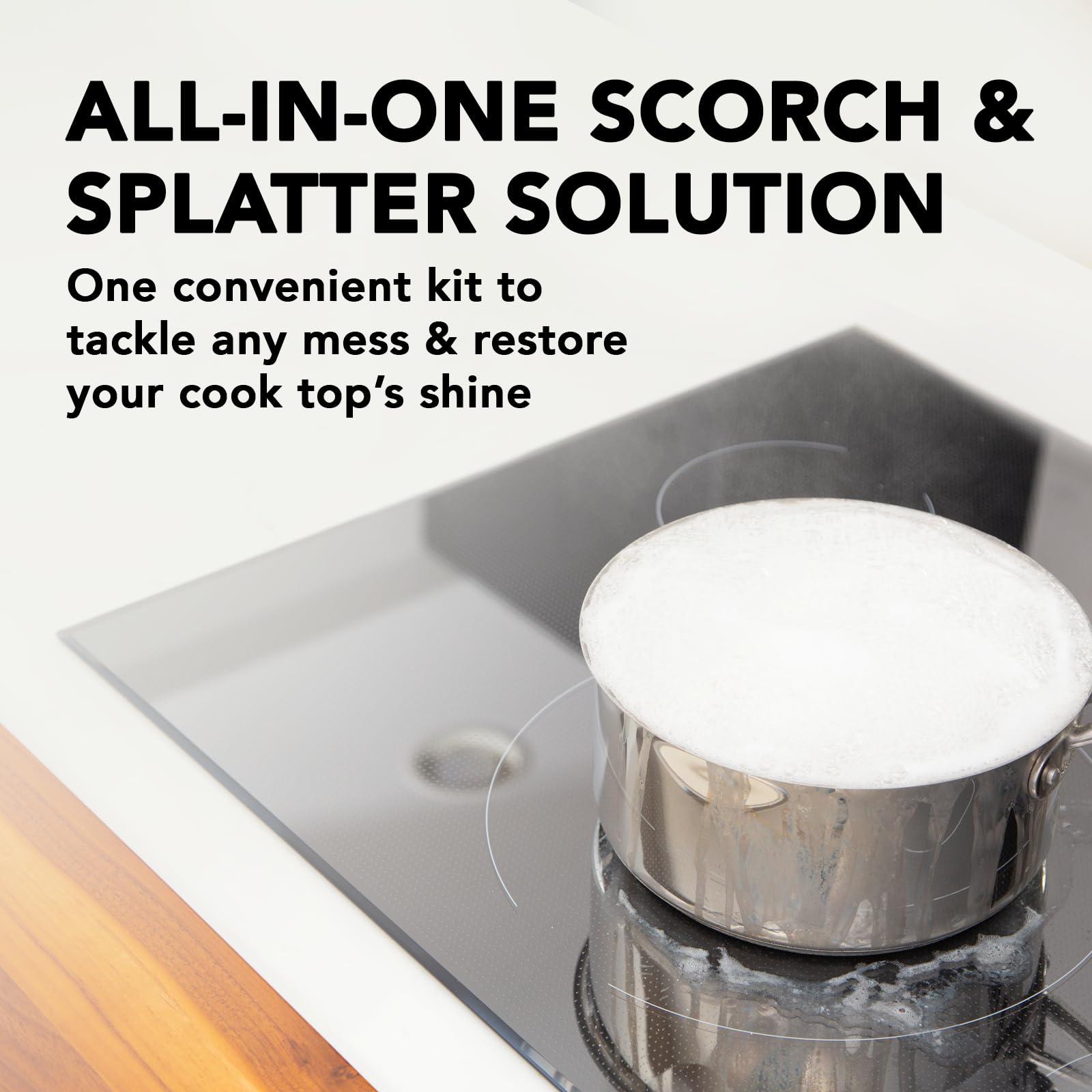 Weiman Weiman Cooktop and Stove Top Cleaner Kit - Glass Cook Top Cleaner and Polish 10 oz. Scrubbing Pad, Cleaning Tool, Razor, Scraper