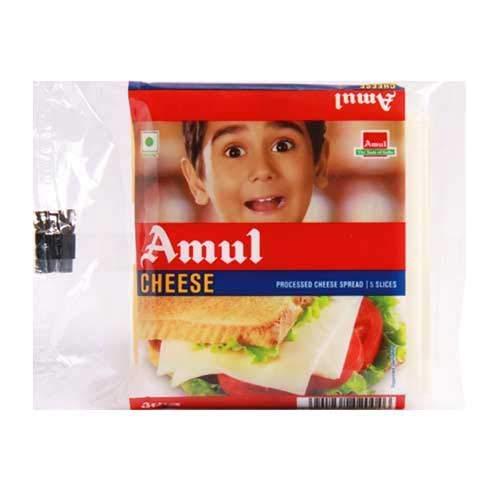 AMUL Amul Cheese Slice, 10 pcs Pouch Pack 200Gm. (Pack of 2)